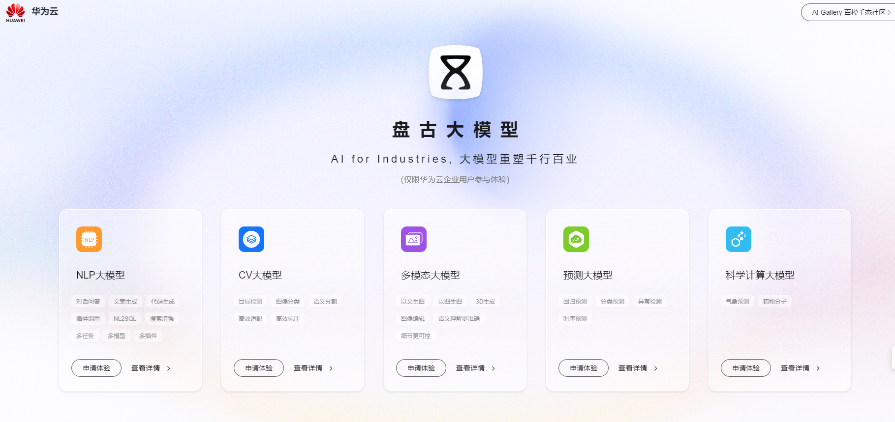 华为盘古AI大模型